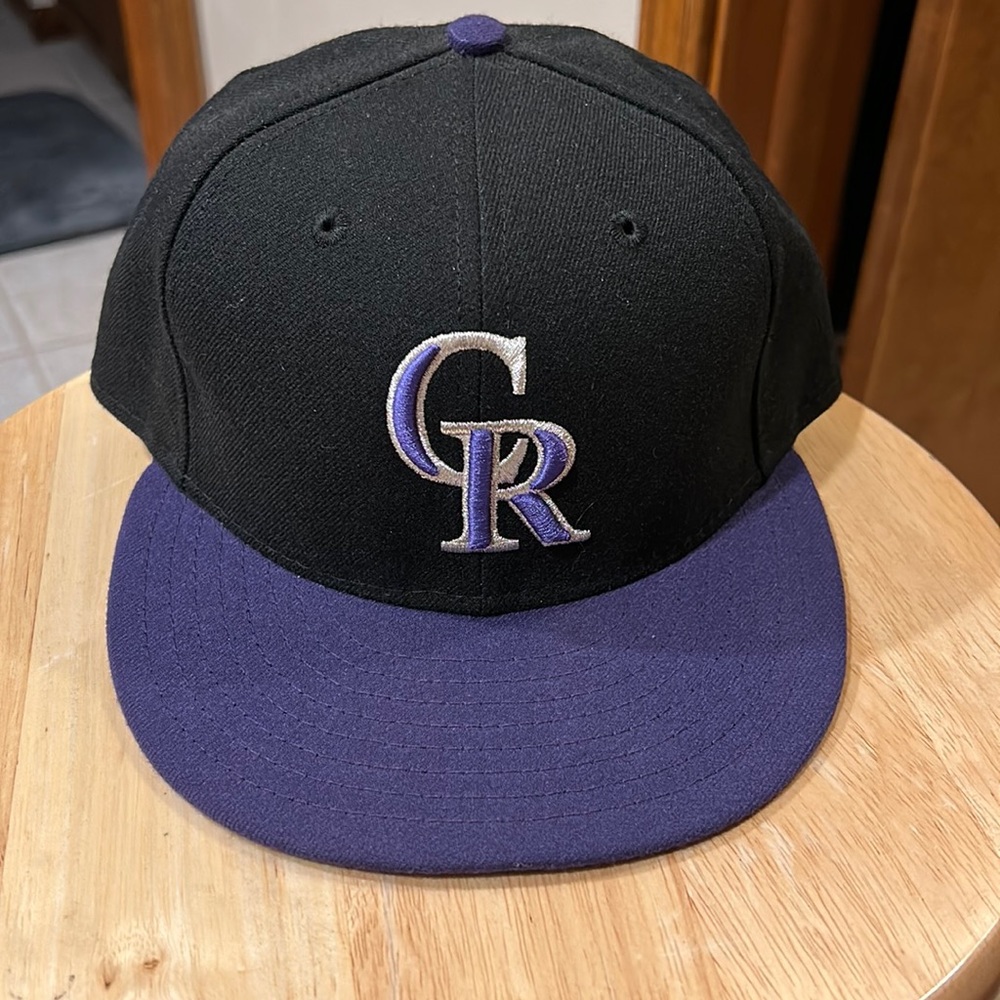 Colorado Rockies On-Field New Era 5950 Fitted Hat Size 7 1/4
